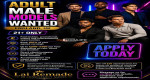 Adult Male models wanted Daily